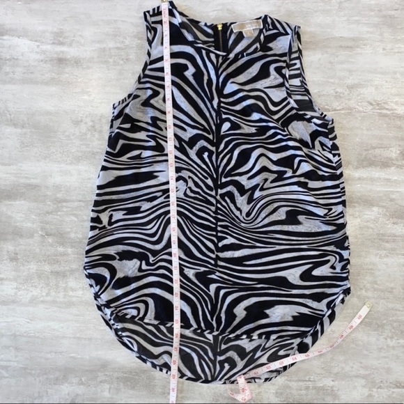 SOLD - MICHAEL KORS Zebra Print Sleeveless Top - Picture 8 of 10
